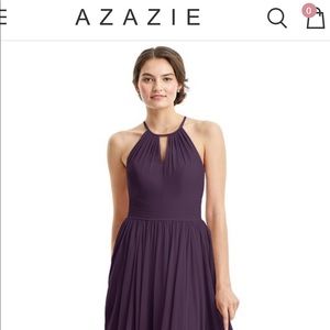 Azazie Cherish Bridesmaid Dress | Plum | Size 6